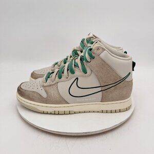 Nike Dunk High Men Size 9.5 DH0960-001 White Sail Green Training Shoes